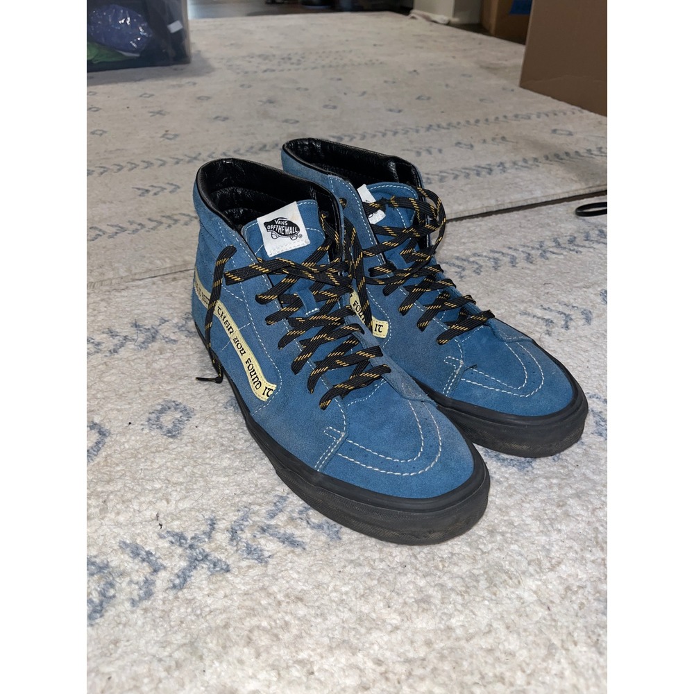 Vans Sk8-Hi Parks Project Leave It Better Blue Suede High Top Sneakers Mens 11